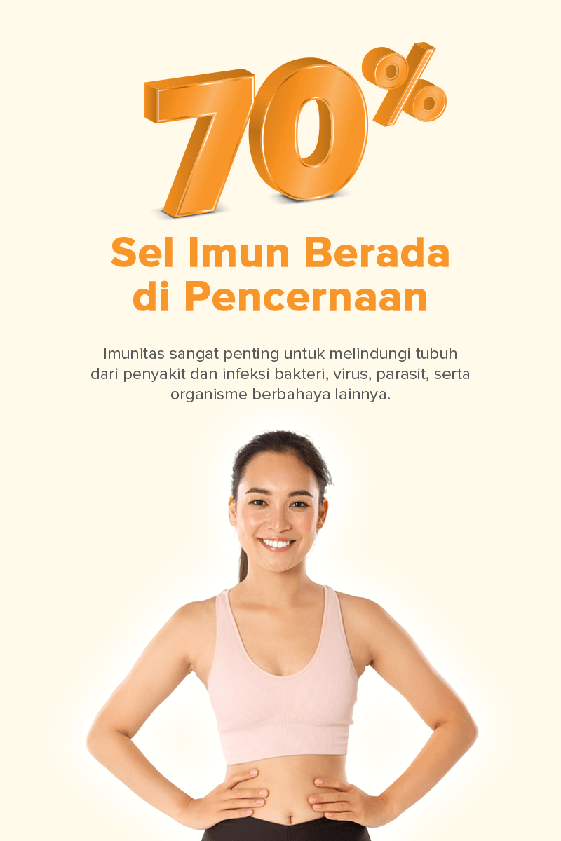 70% Sel Imun Berada di Pencernaan