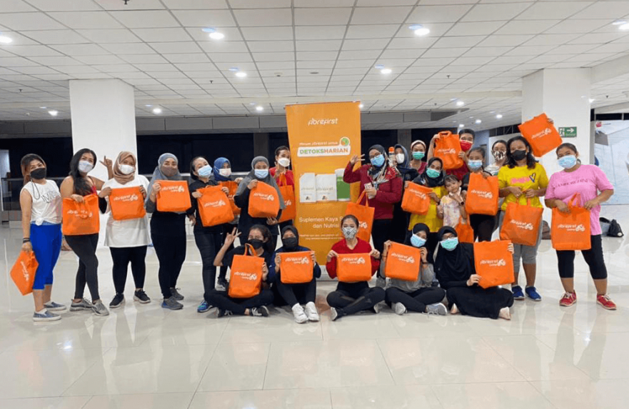 FibreFirst dan Zubazi Edukasi Masyarakat Surabaya Pentingnya Olahraga dan Asupan Serat di Masa Pandemi